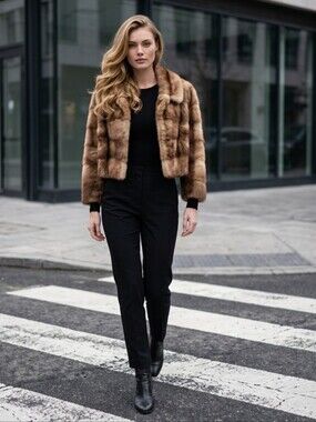 Vintage Ranch Mink Fur Jacket – Medium